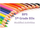 BPS 5 EOs   Modified Activities